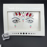 Temporary Rhinestone Glitter Tattoo Stickers Face Jewels Gems Festival Party Makeup Body Jewels Flash Beauty Makeup Tools