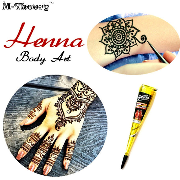 Ladies Fashion Mehndi Henna Paste Cone Temporary Tattoo Makeup Tool 100% Safe Waterproof