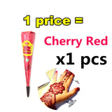 Ladies Fashion Mehndi Henna Paste Cone Temporary Tattoo Makeup Tool 100% Safe Waterproof