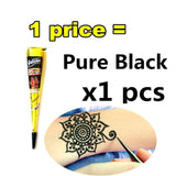 Ladies Fashion Mehndi Henna Paste Cone Temporary Tattoo Makeup Tool 100% Safe Waterproof