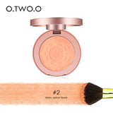 O.TWO.O Face Blusher Powder Rouge Makeup Cheek Blusher Powder Minerals Palettes Blusher Brush Palette Cream Natural Blush