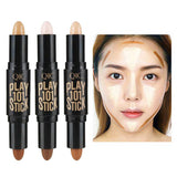 Women Highlighter  Face Concealer Contouring  Bronzers Highlighters Pen Cosmetic 3D Makeup Corrector Contour Stick