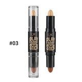 Women Highlighter  Face Concealer Contouring  Bronzers Highlighters Pen Cosmetic 3D Makeup Corrector Contour Stick