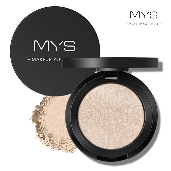 MYS brand professinal face makeup 6 color bronzer and highlighter palette powder make up glow kit highlighter contour palette