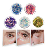 Eye Glitter Nail Hair Body Face Glitter Gel Art Flash Heart Loose Sequins Cream Festival Glitter Decoration Party Festival TSLM1