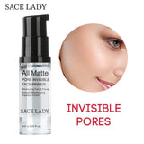 SACE LADY Face Base Primer Makeup Liquid Matte Make Up Fine Lines Oil-control Facial Cream Brighten Foundation Primer Cosmetic