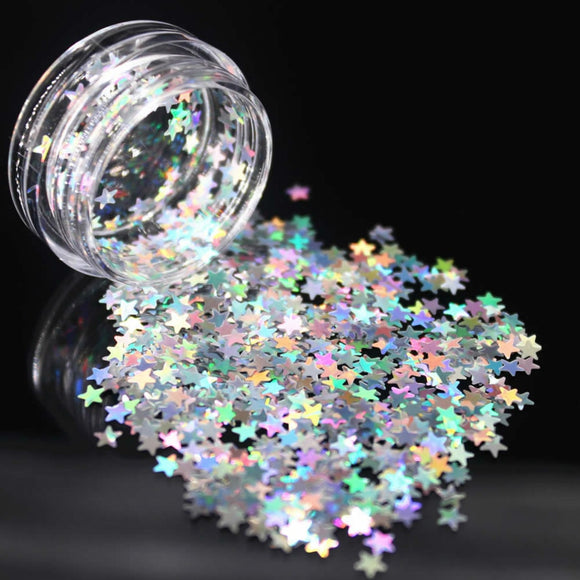 1Box Silver Holographic Sequins Glitter Shimmer Diamond 12 Color Eye Shiny Skin Highlighter Face Glitter Festival Makeup Start