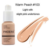 PHOERA Mineral Whitening Concealer Facial Base Cream Brighten Moisturizer Face Liquid Foundation Makeup Primer