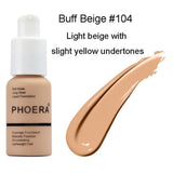 PHOERA Mineral Whitening Concealer Facial Base Cream Brighten Moisturizer Face Liquid Foundation Makeup Primer