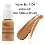 PHOERA Mineral Whitening Concealer Facial Base Cream Brighten Moisturizer Face Liquid Foundation Makeup Primer