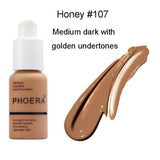 PHOERA Mineral Whitening Concealer Facial Base Cream Brighten Moisturizer Face Liquid Foundation Makeup Primer