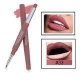 14 Color Double-end Lip Makeup Lipstick Pencil Waterproof Long Lasting Tint Sexy Red Lip Stick Beauty Matte Liner Pen Lipstick