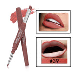 14 Color Double-end Lip Makeup Lipstick Pencil Waterproof Long Lasting Tint Sexy Red Lip Stick Beauty Matte Liner Pen Lipstick