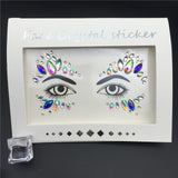 Temporary Rhinestone Glitter Tattoo Stickers Face Jewels Gems Festival Party Makeup Body Jewels Flash Beauty Makeup Tools