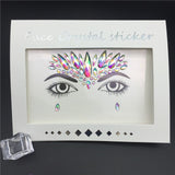 Temporary Rhinestone Glitter Tattoo Stickers Face Jewels Gems Festival Party Makeup Body Jewels Flash Beauty Makeup Tools