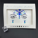 Temporary Rhinestone Glitter Tattoo Stickers Face Jewels Gems Festival Party Makeup Body Jewels Flash Beauty Makeup Tools