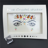 Temporary Rhinestone Glitter Tattoo Stickers Face Jewels Gems Festival Party Makeup Body Jewels Flash Beauty Makeup Tools