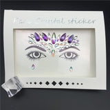 Temporary Rhinestone Glitter Tattoo Stickers Face Jewels Gems Festival Party Makeup Body Jewels Flash Beauty Makeup Tools