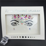 Temporary Rhinestone Glitter Tattoo Stickers Face Jewels Gems Festival Party Makeup Body Jewels Flash Beauty Makeup Tools