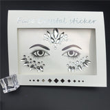 Temporary Rhinestone Glitter Tattoo Stickers Face Jewels Gems Festival Party Makeup Body Jewels Flash Beauty Makeup Tools