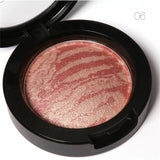 FOCALLURE Makeup Blusher Top Quality Professional Cheek 6 Colors Baked Blush Bronzer Blusher Face Contour Blusher