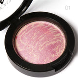 FOCALLURE Makeup Blusher Top Quality Professional Cheek 6 Colors Baked Blush Bronzer Blusher Face Contour Blusher