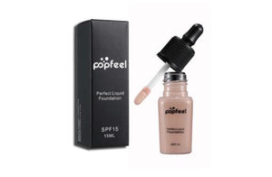 Foundation Full Coverage Foundation Cream Popfeel Liquid Base Matte Face Waterproof Dark Face Makeup Foundations